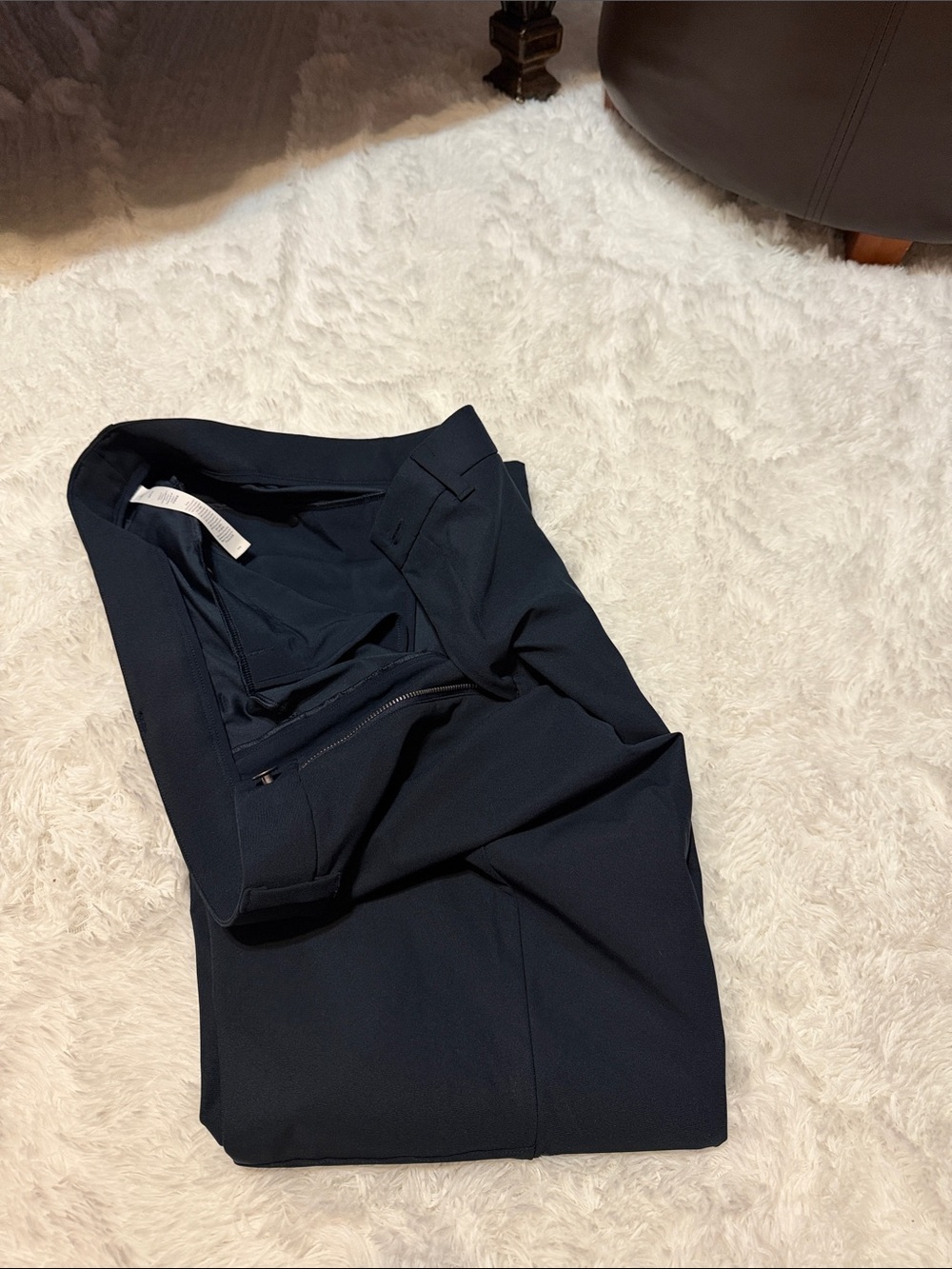 Beyond Yoga Men's Dark Navy Dress Pants - Tailored Look